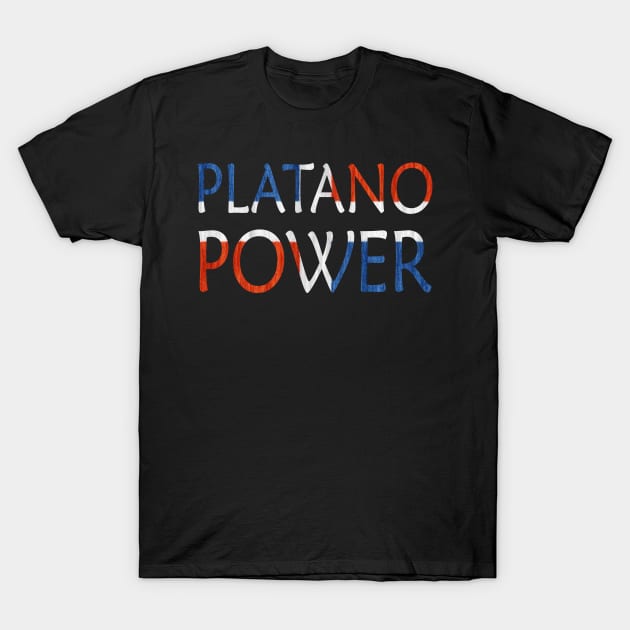 Platano Power Dominican Republic Flag T-Shirt by Nirvanibex